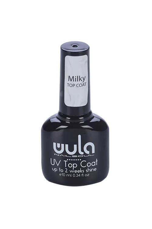Покрытие верхнее для гель-лака Wula UV Молочное Milky top 10 мл