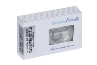 Контактные линзы цветные Офтальмикс Butterfly 1-Color серый D -2,5 DIA 14,2