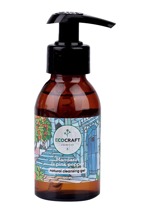 Гель Ecocraft Мандарин / розовый перец для умывания для сухой / чувств кожи 100 мл