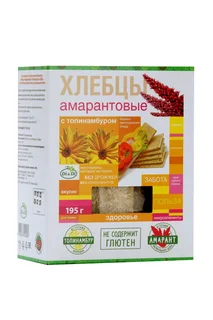 Хлебцы амарантовые Di&Di с топинамбуром без глютена 195 гр