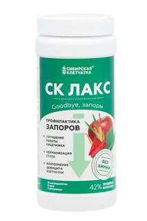 Коктейль Сибирская клетчатка СК Лакс профилактика запоров / улучшение работы кишечника 350 гр