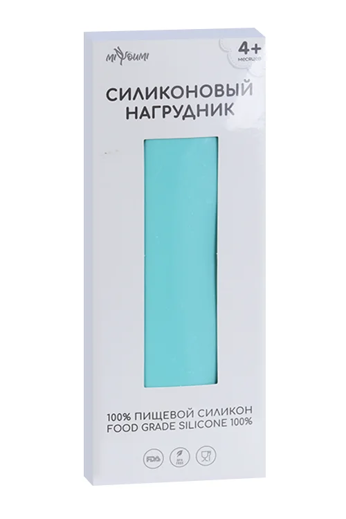 Нагрудник Миюми для кормления силик мятный