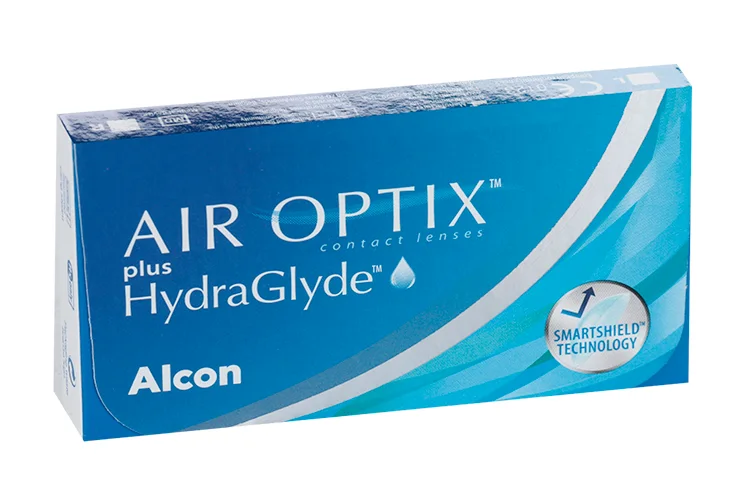 Контактные линзы Air Optix plus HydraGlyde (диоптрия -1,25) 6 шт