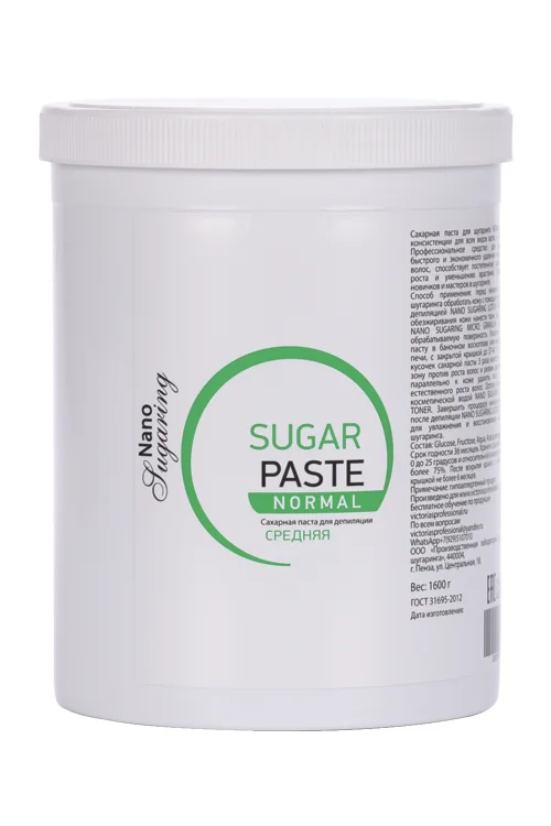 Паста Nano Sugaring сахарная средняя для шугаринга 1 600 гр