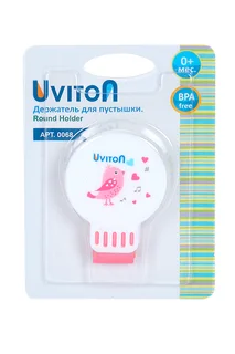 Держатель Uviton для пустышки Ленточка (с 0 мес) розовый