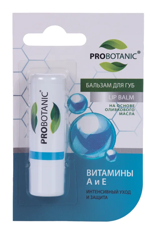 Бальзам для губ Probotanic на основе оливкового масла Витамин Е/А 4 гр