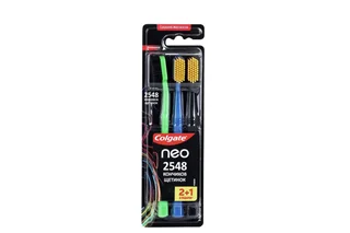 Зубная щетка Colgate Neo 2548 кончиков щетинок средней жесткости 2+1