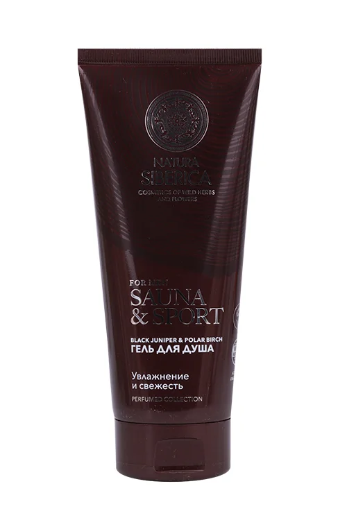 Гель для душа Natura Siberica for men Sauna/Sport увлажнение и свежесть 200 мл