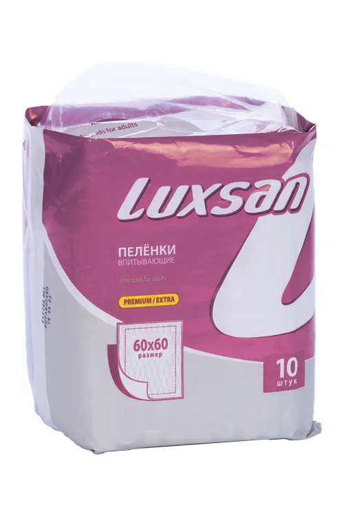 Люксан пеленки Премиум Экстра 60×60 см 10 шт