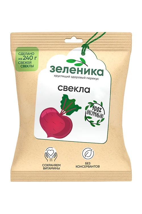 Овощной перекус из свеклы Зеленика, 30 г