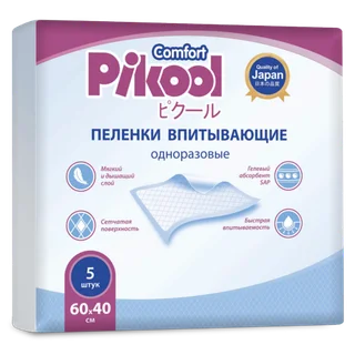 Пеленки Пикул однораз 40×60 см 5 шт