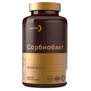 Сорбиобакт, 60 капсул, Dietelle