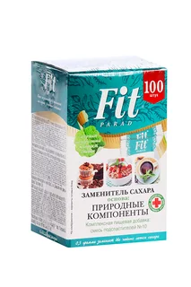 Сахарозаменитель FitParad №10 100 шт стики