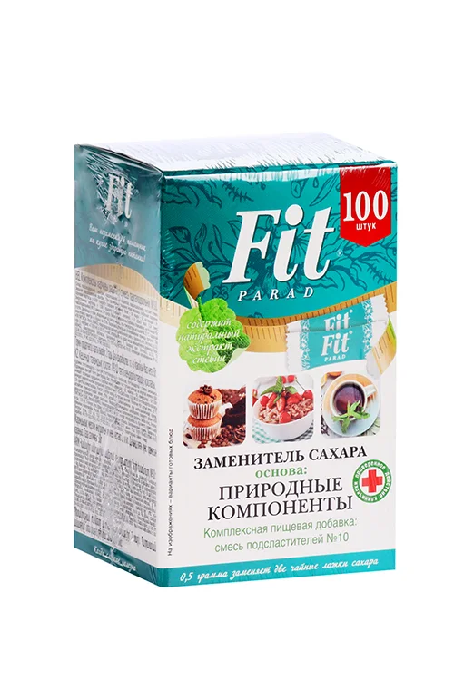 Сахарозаменитель FitParad №10 100 шт стики