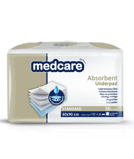 Пеленки Medcare 60×90 см. 5 слойные 50 шт. 3D