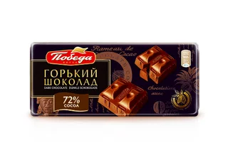 Шоколад горький 72% какао 100 гр