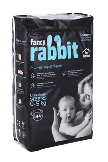Подгузники Fancy Rabbit for home XS (0-5 кг) 44 шт