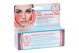 Гель Dr. Kirov Cosmetic Company тонус-капилляр лица от купероза / розацеа / покраснения кожи 60 мл
