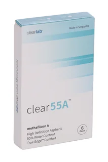 Линзы Clearlab Clear55 А контактные R 8,7 (диоптрия -1,25) 6 шт