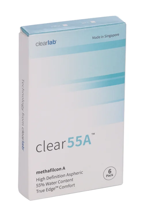Линзы Clearlab Clear55 А контактные R 8,7 (диоптрия -1,25) 6 шт