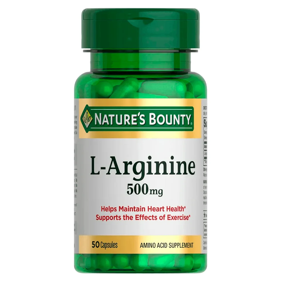 L-аргинин 500 мг 50 капсул Nature's Bounty