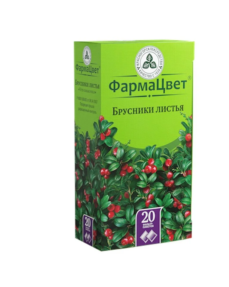 Брусники обыкновенной листья сырье 1.5 г 20 шт