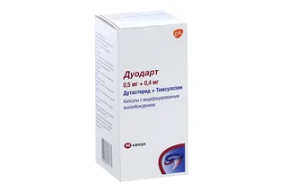 Дуодарт 0,5 мг+ 0,4 мг 90 шт капсулы с модифицированным высвобождением
