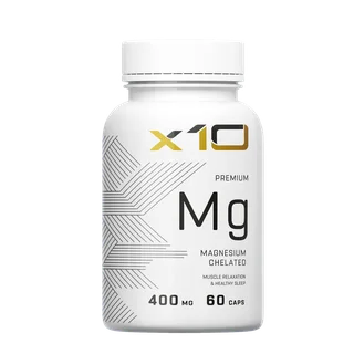 Магний хелат глицинат (бисглицинат) 400 мг, x10premium, 60 капсул