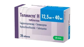 Телмиста Н таб. 40 мг+12,5 мг 28 шт