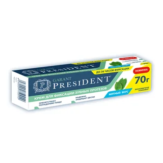 Президент Гарант крем для фиксации зубн. протезов мятный вкус 70 гр