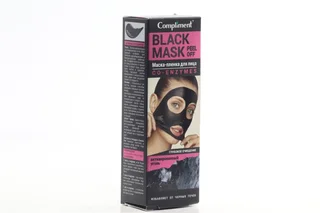 Маска-пленка Compliment Black Mask CO-Enzymes для лица 80 мл