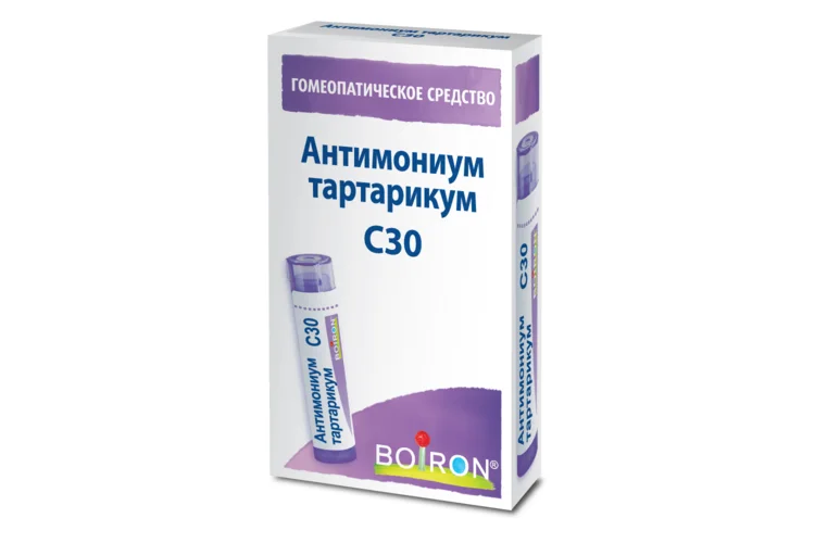 Антимониум тартарикум С30 5 гр гранулы гомеопатические