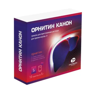 Орнитин Канон 3 гр 5 гр 10 шт гранулы для приготовления раствора для приема внутрь