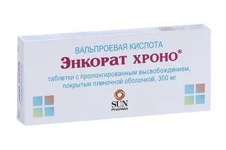 Энкорат хроно 300 мг 30 шт таблетки с пролонгированным высвобождением покрытые пленочной оболочкой