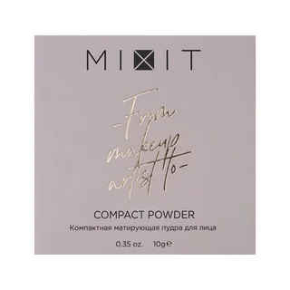 Пудра Mixit компактная матирующая тон 01 для лица 10 г