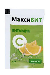 Аскорбиновая кислота Витамин С Максивит, 16 г, порошок со вкусом апельсина
