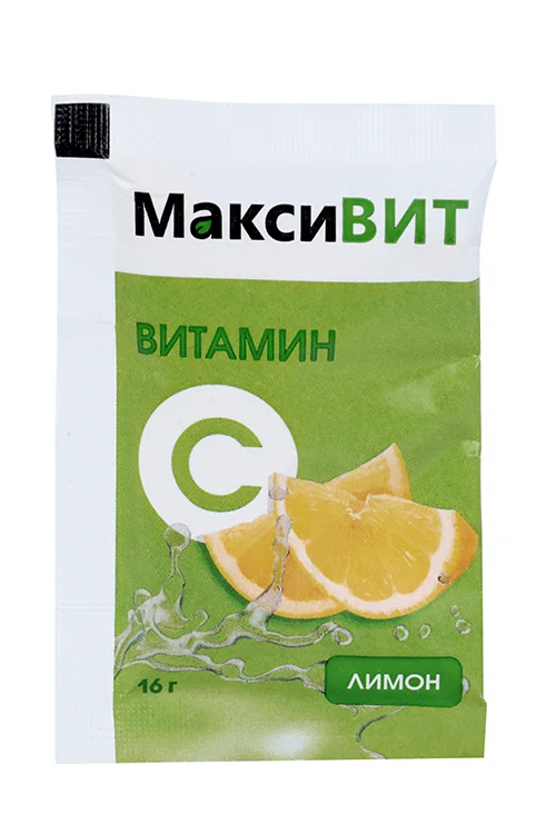 Аскорбиновая кислота Витамин С Максивит, 16 г, порошок со вкусом апельсина порошок 16 г