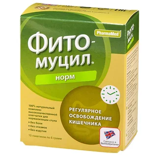 Фитомуцил Норм порошок для приема Внутрь пакеты 5 гр 10 шт