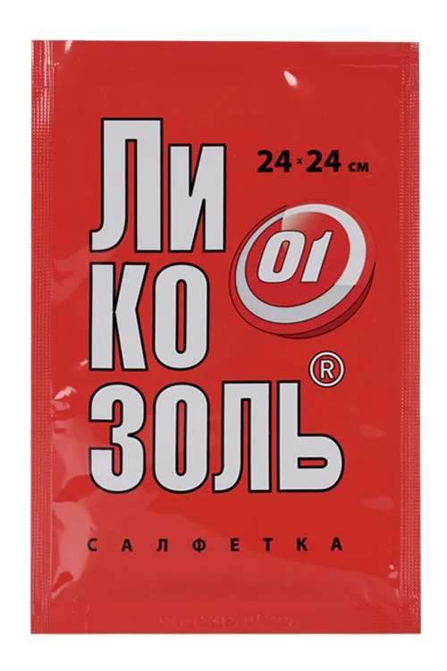 Ликозоль-СП салфетка 24×24 см, средство перевязочное гидрогелевое противоожоговое стерильное