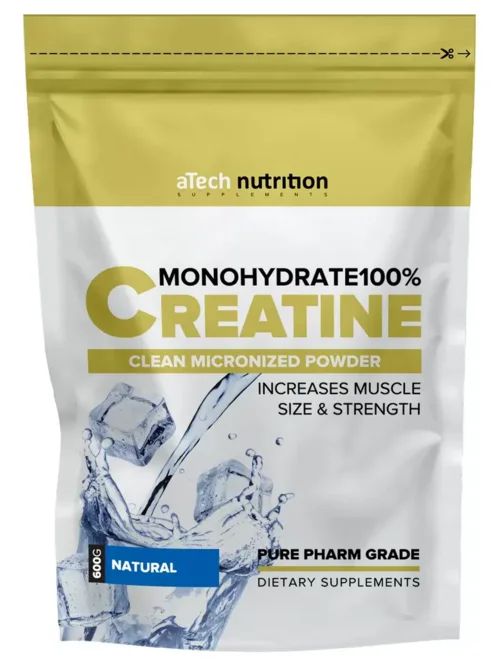 Креатин моногидрат aTech nutrition 100% без вкуса 600 гр