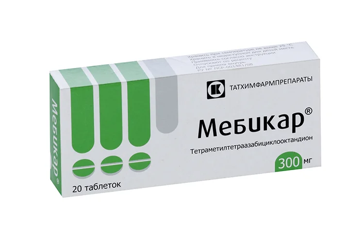 Мебикар таблетки 0.3 г 20 шт