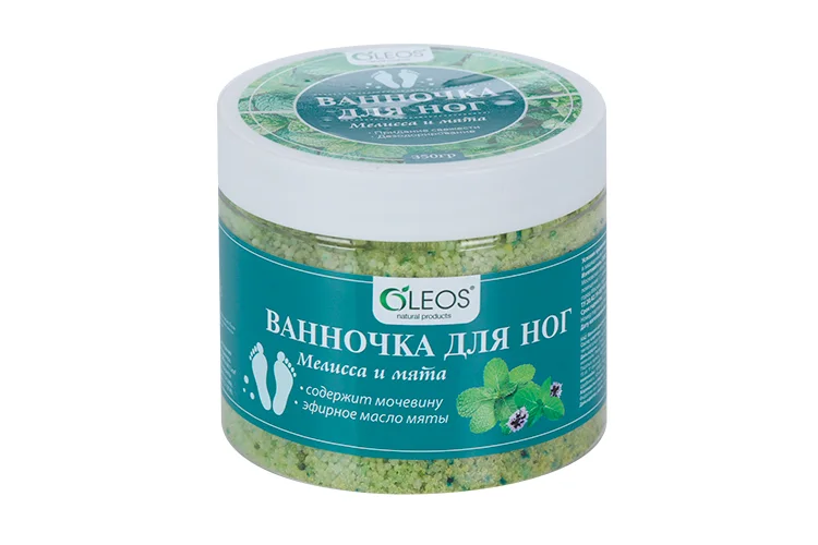 Ванночка для ног Мелиса / мята 350 гр Oleos