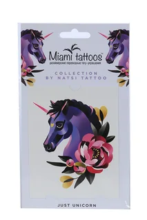 Тату переводные Miamitats Just unicorn by Natsi Tattoo (4062)