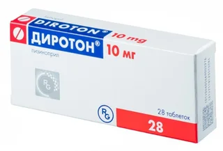 Диротон 10 мг 28 шт таблетки (Д)