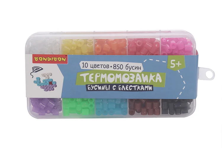 Термомозаика Bondibon Бусины с блестками для творчества