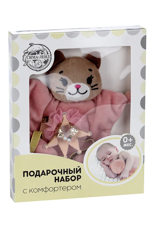 Игрушка Кошечка корона для новорождённых