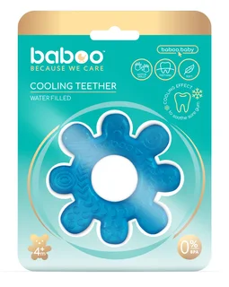 Прорезыватель для зубов с охлаждающим наполнителем Baboo синий 4 мес+ х1
