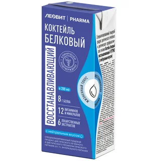 Леовит Фарма коктейль белковый восстанавливающий с нейтральным вкусом 200 мл