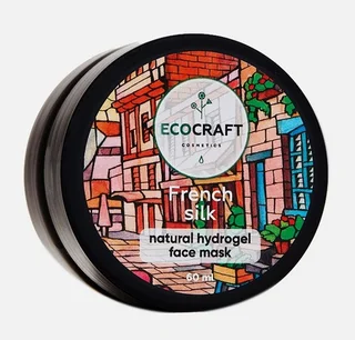Маска Ecocraft Лифтинг-эффект Натуральная гидрогелевая Французский шелк для лица 60 мл