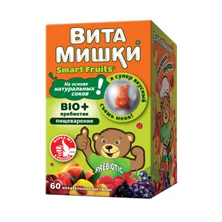 ВитаМишки Био+ Пребиотик пастилки жевательные 60 шт